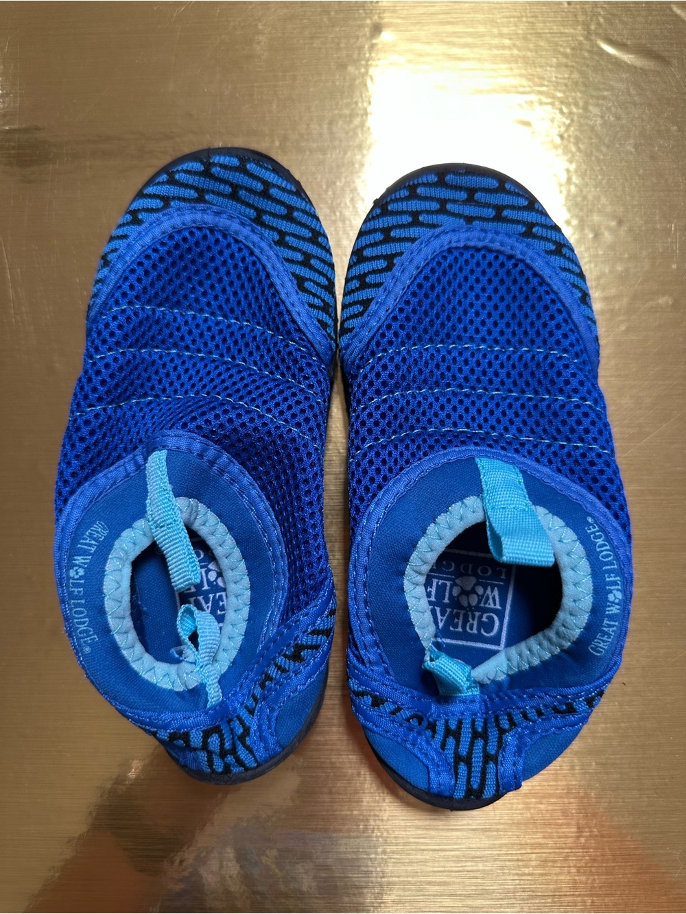 Great Wolf Lodge Kids Blue Water Shoes - Slip-On Swim Shoes